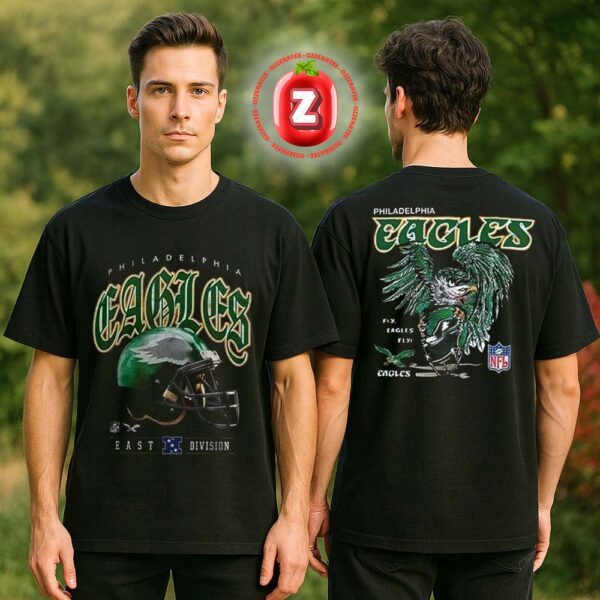 Philadelphia Eagles Fly Eagles Fly 2025 NFL Celebrating Season Two Sides Unisex T-Shirt