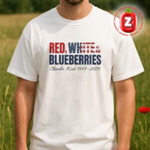 Red White And Blueberries Tribute To Charlie Kirk 1993-2025 Unisex T-Shirt