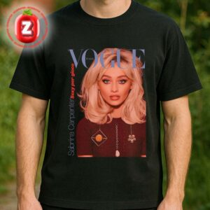 Sabrina Carpenter In Magazine Cover At Vogue Italia In Italy On October 2025 Sexy Per Gioco Highlight Unisex T-Shirt