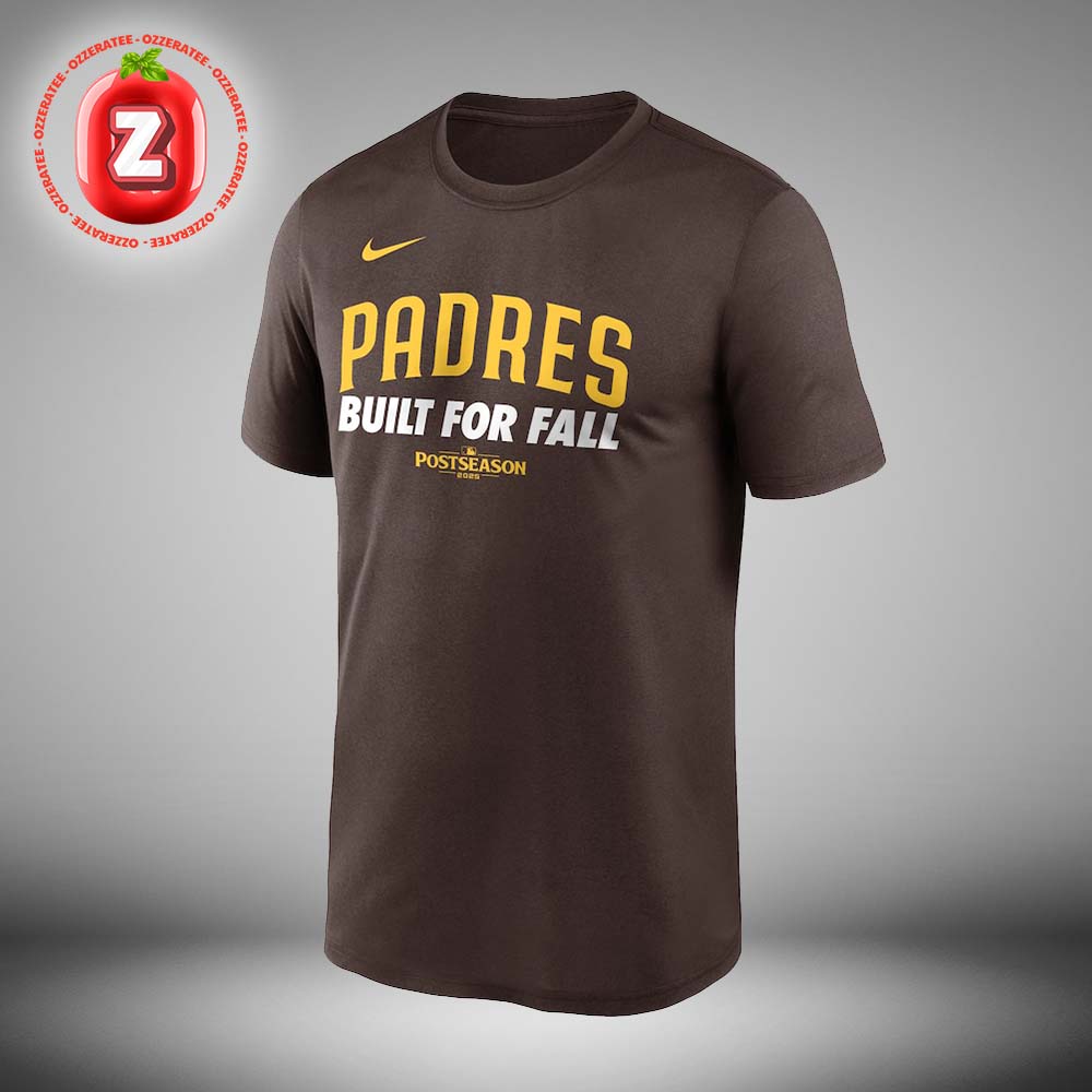 San Diego Padres Nike Brown 2025 MLB Postseason Authentic Collection Legend Unisex T-Shirt