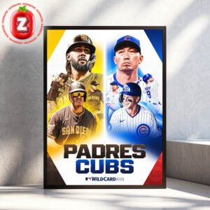 San Diego Padres vs Chicago Cubs MLB Wildcard Baseball Matchup On October 1 2025 Vibrant Artwork Home Decor Poster Canvas