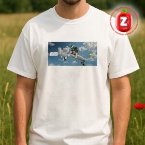 Saquon Barkley Philadelphia Eagles Signature Hurdle Highlight NFL Football 2025 High Energy Artwork Unisex T-Shirt