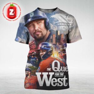 Seattle Mariners And Houston Astros Matchup Battle For The AL West Crown In 2025 Showdown NFL Season All Over Print Shirt