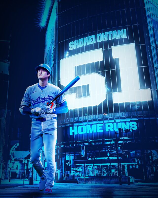Shohei Ohtani Launches His 51st Home Run Of The Season With The Los Angeles Dodgers MLB Season