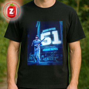 Shohei Ohtani Launches His 51st Home Run Of The Season With The Los Angeles Dodgers MLB Season Unisex T-Shirt