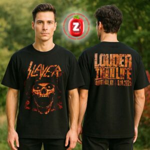 Slayer Louder Than Life 2025 Venue Tee In Louisville KY At Kentucky Expo Center On September 18th 2025 Two Sides Unisex T-Shirt
