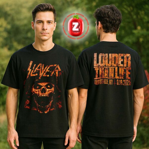 Slayer Louder Than Life 2025 Venue Tee In Louisville KY At Kentucky Expo Center On September 18th 2025 Two Sides Unisex T-Shirt