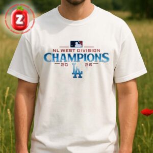 The Los Angeles Dodgers Is The 2025 National League West Division Champions Unisex T-Shirt