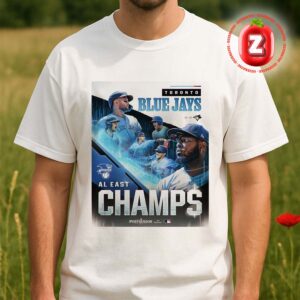 Toronto Blue Jays AL East Champions American League Baseball 2025 Electric Triumph Unisex T-Shirt