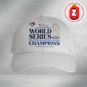 Toronto Blue Jays AL East Division World Series Champions Trophy Logo Graphic MLB Season Classic Cap Hat Snapback