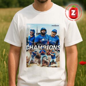Toronto Blue Jays At AL East On 2025 Division Champions MLB Baseball Dynamic Action Artwork Unisex T-Shirt