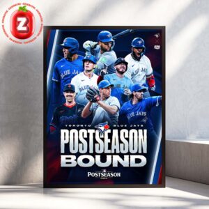 Toronto Blue Jays Postseason Bound 2025 MLB Playoff Celebration Home Decor Poster Canvas