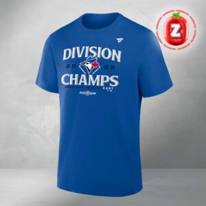 Toronto Blue Jays Royal 2025 AL East Division Champions Locker Room Unisex T-Shirt