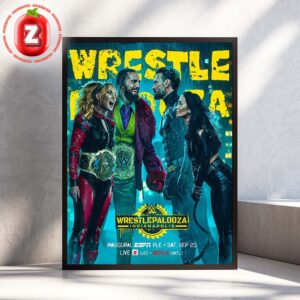 Wrestlepalooza WWE Indianapolis September 20 2025 ESPN Netflix Live Event Home Decor Poster Canvas