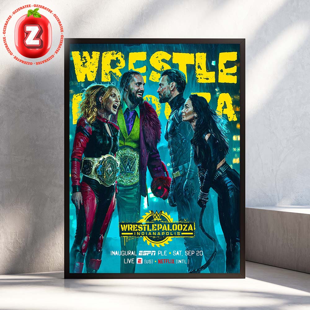 Wrestlepalooza WWE Indianapolis September 20 2025 ESPN Netflix Live Event Home Decor Poster Canvas