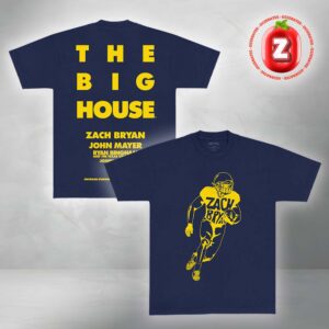 Zach Bryan x Michigan Wolverines The Big House Tee For Michigan Stadium 2025 In Ann Arbor MI On September 27th Two Sides Unisex T-Shirt