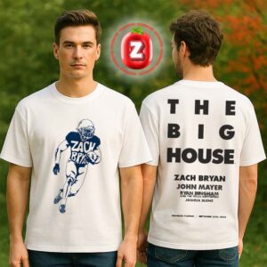 Zach Bryan x Michigan Wolverines The Big House Venue Tee At Michigan Stadium 2025 In Ann Arbor MI On September 27th Two Sides Unisex T-Shirt