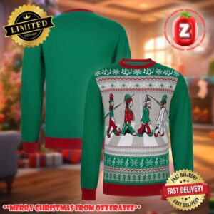 Abbey Road Santa Claus Gift For Family 2025 Ugly Christmas Sweater