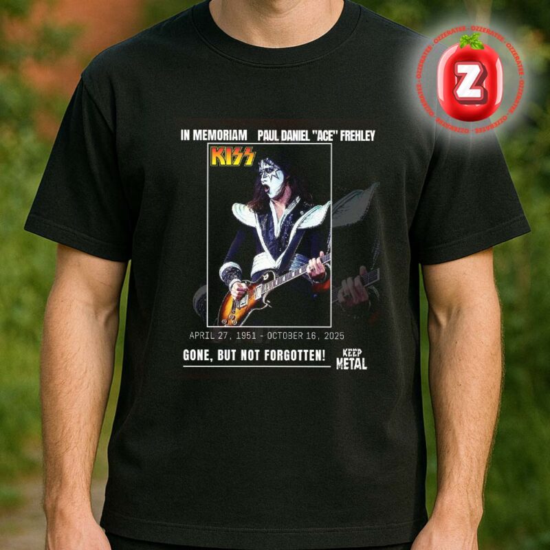 Ace Frehley In Memoriam 1951–2025 KISS Guitar Legend Remembered Forever Unisex T Shirt
