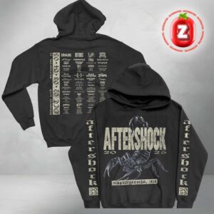 Aftershock Festival 2025 Black Scorpion All Over Print Hoodie