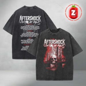 Aftershock Festival 2025 Deadly Crossing Mineral Washed Tee