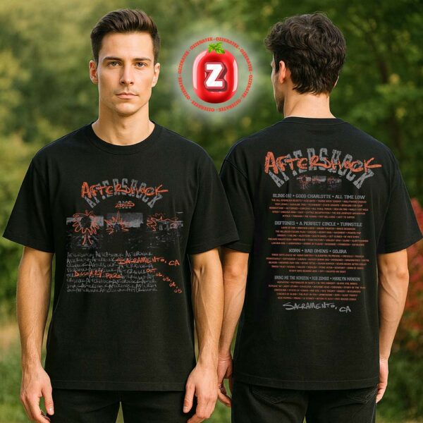 Aftershock Festival 2025 Doodle Two Sides Unisex T-Shirt