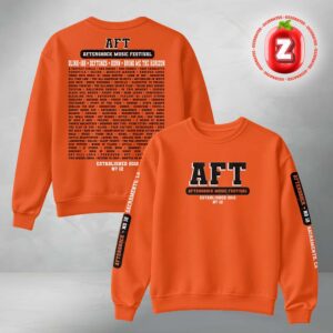 Aftershock Festival 2025 EST 2012 Orgnge Crewneck All Over Print Sweatẻ