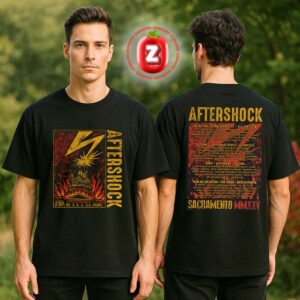 Aftershock Festival 2025 Lightning Strike Two Sides Unisex T-Shirt