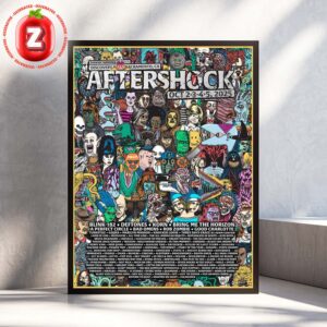 Aftershock Festival 2025 Poster At Discovery Park In Sacramento California On October 2 To 5 2025 The Gathering Artwork Home Decor Poster Canvas