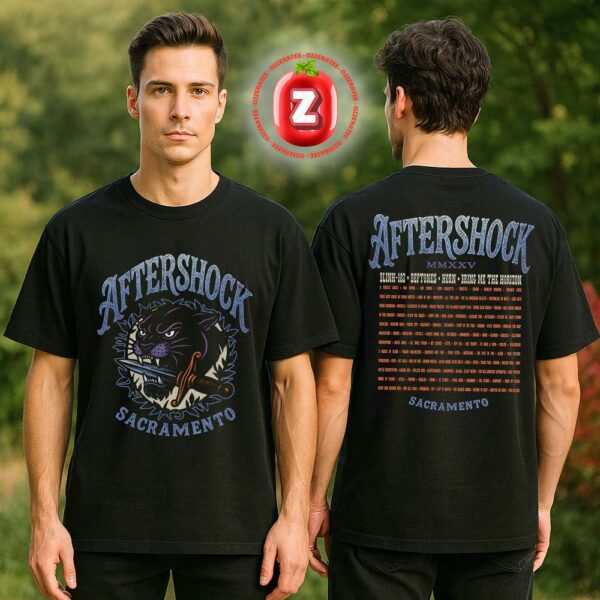 Aftershock Festival 2025 Sharp Tongue Two Sides Unisex T-Shirt