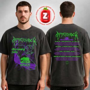 Aftershock Festival 2025 Shocking Green Unisex Washed Tee