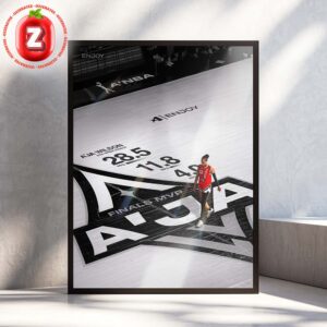A’ja Wilson Las Vegas Aces Finals MVP 2025 WNBA Championship Basketball Home Decor Poster Canvas