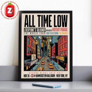 All Time Low Everyone’s Talking World Tour Poster At Hammerstein Ballroom In New York NY On November 24–25 2025 Home Decor Poster Canvas All Time Low Everyone’s Talking World Tour Poster At Hammerstein Ballroom In New York NY On November 24–25 2025 Home Decor Poster Canvas