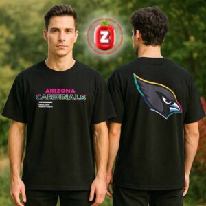Arizona Cardinals Crucial Catch Intercept Cancer NFL Football 2025 Awareness Edition Two Sides Unisex T-Shirt