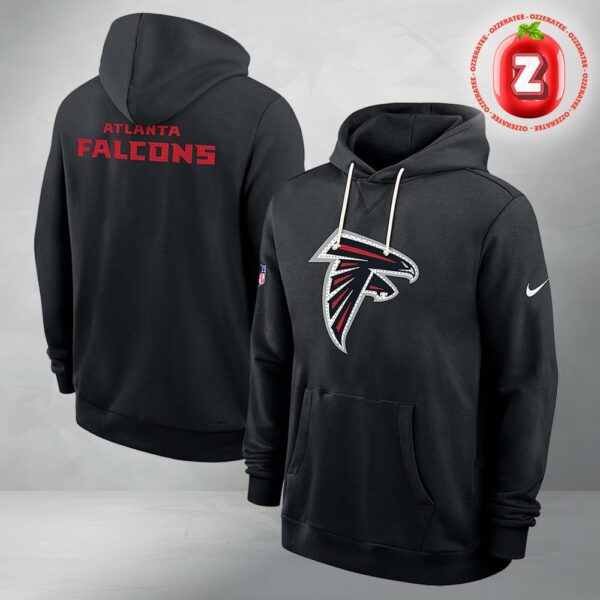 Atlanta Falcons Initial Home Sideline Nike NFL All Over Print Pullover Hoodie