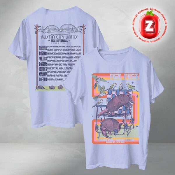 Austin City Limits Music Festival 2025 Dillo Lineup Two Sides Unisex T-Shirt