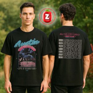 Austin City Limits Music Festival 2025 Paddling Lineup Two Sides Unisex T-Shirt
