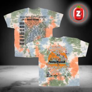 Austin City Limits Music Festival 2025 Poster Tie Dye Lineup All Over Print Shirt