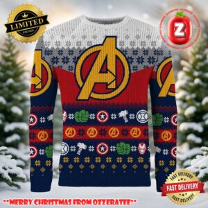 Avengers Assemble Knitted Ugly Christmas Sweater 2025