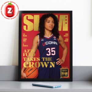 Azzi Fudd UConn Basketball SLAM 259 Gold Metal Edition Magazine Cover Home Decor Poster Canvas