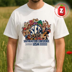 B-Unlimited SEC Mens Ash Mascot Americana Unisex T-Shirt