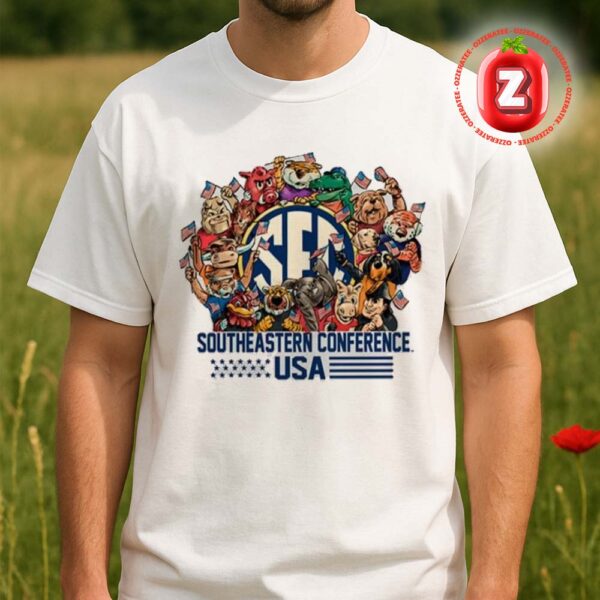 B-Unlimited SEC Mens Ash Mascot Americana Unisex T-Shirt