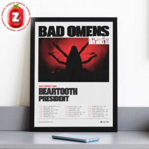 Bad Omens Do You Feel Love North America 2025 Tour Poster With Beartooth And President Artwork Home Decor Poster Canvas