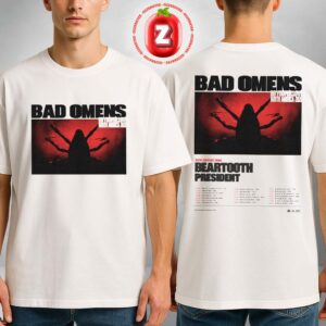 Bad Omens Do You Feel Love North America 2025 Tour Poster With Beartooth And President Artwork Two Sides Unisex T-Shirt