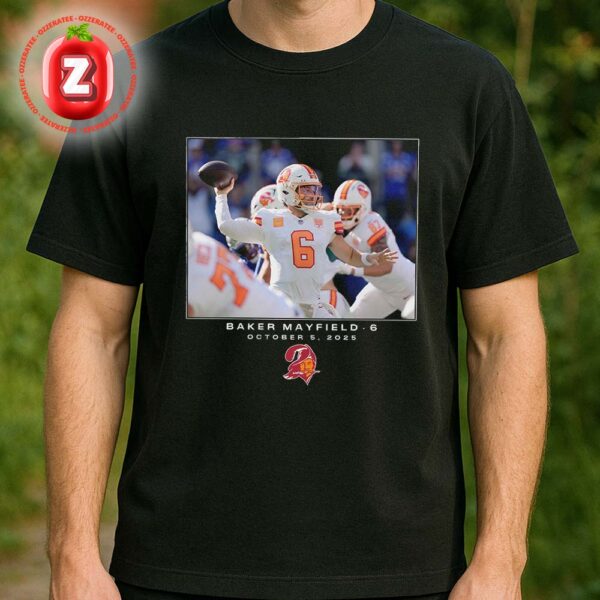 Baker Mayfield Tampa Bay Buccaneers NFL Flash Features Week 5 Unisex T-Shirt