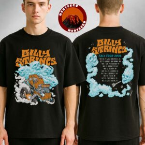 Billy Strings Hot Rod Tee With Dates Matt Stikker Two Sides Unisex -Shirt Billy Strings Hot Rod Tee With Dates Matt Stikker Two Sides Unisex -Shirt