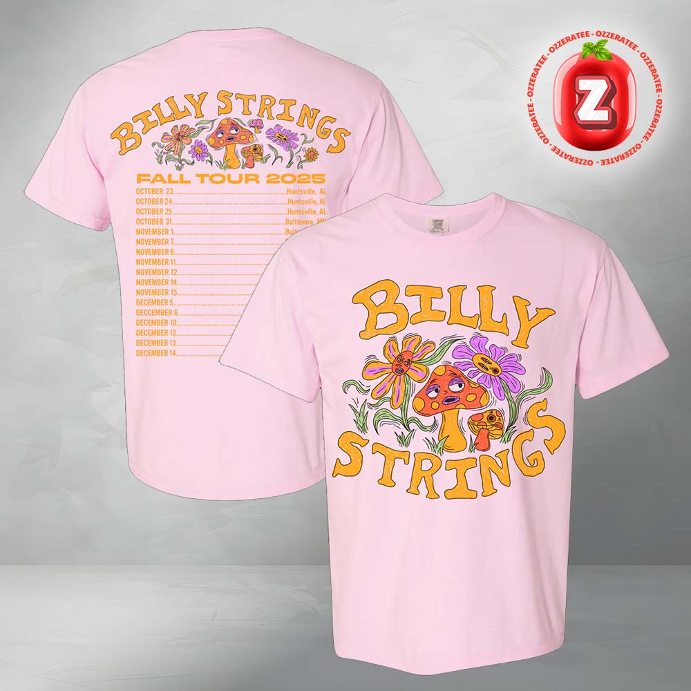 Billy Strings Mushroom Tee With Dates Benefiting NBCF Hailey Miller Beiden Two Sides Unisex T-Shirt Billy Strings Mushroom Tee With Dates Benefiting NBCF Hailey Miller Beiden Two Sides Unisex T-Shirt