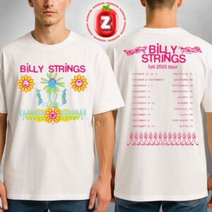 Billy Strings Seeing Flower Tee With Dates Champagne Rodman Two Sides Unisex T-Shirt Billy Strings Seeing Flower Tee With Dates Champagne Rodman Two Sides Unisex T-Shirt