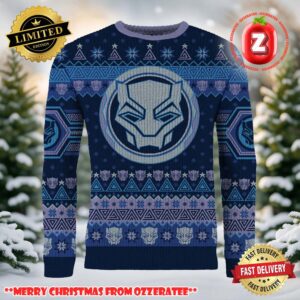 Black Panther Christmas Forever Ugly Christmas Sweater 2025
