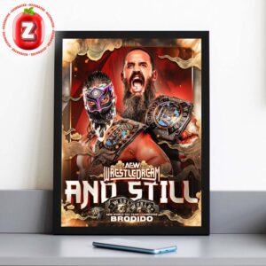 Brodido AEW World Tag Team Champions Poster WrestleDream 2025 Home Decor Poster Canvas